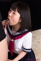 Araki mai sucking cock in uniform